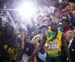 Bolt şi lumina care l-a însoţit joi seară, după finala de 200 de metri