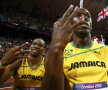 Bolt şi Blake sărbătoresc titlul olimpic la 4x100 de metri.