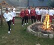 Team-building cu grătar » Rapidiştii s-au relaxat în Poiana Braşov