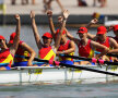 Adversarii n-au contat. DUMINICĂ, PLOVDIV. Barca de 8 plus 1 junioare a României şi bucuria de după cursă pentru cîştigarea titlului mondial // Foto: Getty Images
