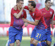FOTO&VIDEO » Fortăreaţa Ghencea: Steaua a bătut iar Oţelul (2-1) într-un joc care a pornit furtunos, apoi s-a stins