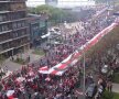 VIDEO şi FOTO River Plate a intrat în Cartea Recordurilor! 100.000 de fani au desfăşurat pe străzi cel mai mare steag din lume