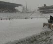 Zapada a acoperit stadionul CFR-ului Foto: DigiSport.ro