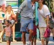 Familia Federer în formaţie completă, după o plimbare în oraş