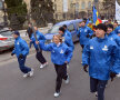 Gabriela Szabo a zîmbit tot timpul cît a purtat torța // Foto: Cristi Preda