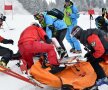 GALERIE FOTO Primul accident la FOTE: căzătură urîtă la slalom uriaş!
