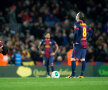 Patru artişti ai Barcelonei sînt dezolaţi. Messi, Iniesta, Xavi şi Dani Alves (în fundal) nu se regăsesc
// Foto: Guliver/GettyImages