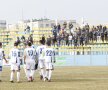 Jucătorii Farului sînt pe teren. Cei ai Sportului, în tribună // Foto: Ştefan Constantin
