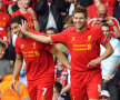 Gerrard - Suarez, un parteneriat care îi încîntă pe fanii lui Liverpool