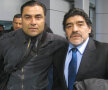 Abel Rodriguez și Diego Maradona, la meciul Realului Foto: Arhiva personală