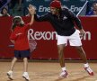 2011 - Yannick Noah a făcut spectacol în faţa unor tribune pline în compania lui Năstase, Pavel şi Bahrami // Foto: Raed Krishan