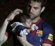 Fabregas, alături de fiica sa, Lia
foto: Reuters