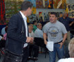 Jean Pavel (dreapta) s-a răstit la Barna, preşedintele federaţiei cu buget de 1.000.000 lei // Foto: Cosmin Iftode