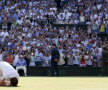 Sărutul ierbii. Andy Murray i-a mulțumit ierbii pentru cele două săptămîni de poveste