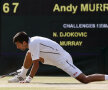 Iarbă cu bucluc. Novak Djokovici a alunecat în finală cît pentru tot turneul