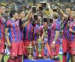 FOTO Party roş-albastru, bere brună » Cum au sărbătorit steliştii victoria din Supercupă