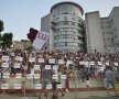 Cei peste 10.000 de fani ai Rapidului au protestat împotriva oficialilor FRF și LPF