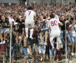 FOTO Sărbătoare pe teren şi în vestiarul Rapidului după 2-1 cu Chiajna: ”Să vină banii şi berea!”