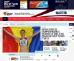 Florentina Marincu şi steagul României, pe main page-ul site-ului IAAF