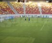Terenul de pe Naţional Arena înainte de Steaua - Legia Foto: Raed Krishan