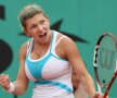 Simona Halep în 2009, cu bustul său proeminent, prin care ieşea în evidenţă