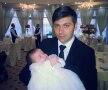Rusescu alături de micuţa Medeea Maria Foto: Facebook