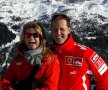 Schumacher, alături de soția lui.