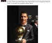 VIDEO şi FOTO » Cristiano Ronaldo este "Balonul de Aur 2013"! Portughezul a plîns cînd a primit trofeul: "Nu există cuvinte să descriu acest moment"