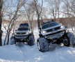 VIDEO & FOTO Volkswagen a construit 3 "bestii" cu care a traversat Siberia şi a promovat Olimpiada de la Soci