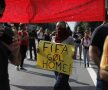 GALERIE FOTO "Nu, nu merg la Cupa Mondială" » Cu o economie care se clatină, Brazilia e traversată de proteste violente împotriva turneului final
