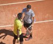 Gael Monfils a abandonat meciul cu Grigor Dimitrov din cauza unei accidentări. Bulgarul va juca finala la BRD Năstase-Ţiriac Trophy Foto: Raed Krishan