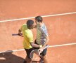 Gael Monfils a abandonat meciul cu Grigor Dimitrov din cauza unei accidentări. Bulgarul va juca finala la BRD Năstase-Ţiriac Trophy Foto: Raed Krishan