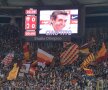"Ciao, Tito" a fost mesajul Romei, apărut vineri seară pe tabela de pe Olimpico, înaintea meciului cu Milan // Foto: IntactImages/EPA