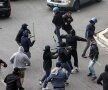 Fanii lui Napoli s-au bătut cu poliția pe străzile Romei, 10 dintre violenți fiind arestați