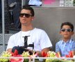 Cristiano Ronaldo și Cristiano Ronaldo jr. au venit ieri la Caja Magica pentru a-l încuraja pe Rafael Nadal