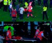 VIDEO şi FOTO Avalanşă umană în Spania » Gardul unei peluze a cedat, fanii Osasunei au căzut peste alţi spectatori! Jucătorii lui Betis i-au cărat pe braţe