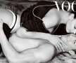 FOTO&VIDEO Irina Shayk şi Cristiano Ronaldo, "amor şi fotbal" în revista Vogue. Portughezul a pozat gol