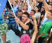 FOTO Nebunie în Bănie! CSU a terminat sezonul pe primul loc şi a sărbătorit cu şampanie şi confetti
