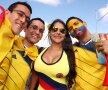 Ce bust! Înghesuială mare printre suporterii Columbiei să se pozeze alături de o compatrioată extrem de dotată!