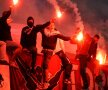 VIDEO Au aprins Bucureştiul! Fanii Rapidului au celebrat 91 de ani de la înfiinţarea clubului printr-un spectacol pirotehnic care a luminat capitala