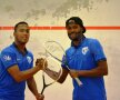 FOTO "Lupii" au echipă de squash :) » Patrick N'Koyi şi Gevaro Nepomuceno nu ratează nici o ocazie să se distreze