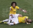 Marcelo a fost primul care a ajuns la Neymar, foto: reuters