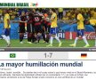 FOTO Dezastrul Braziliei a făcut înconjurul lumii! Principalele publicaţii au măturat pe jos cu "Selecao"