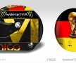 FOTO Lui Nico Rosberg i s-a interzis să poarte casca "Germania - campioană Mondială" » Cum a fentat "cenzura" :)