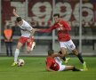 FOTO Nebunie pe ”Ilie Oană” » Fortuna Cîmpina a sperat 91 de minute la o minune, dar a fost spulberată de Dinamo în prelungiri