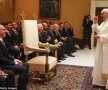 FOTO Jucătorii şi conducătorii lui Bayern Munchen au fost primiţi de Papa Francis la Vatican