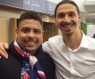 FOTO Două legende în acelaşi vestiar » Imagine de colecţie cu Zlatan Ibrahimovici şi Ronaldo