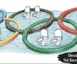 FOTO Ai noştri, ca brazii pe pîrtii » Cele mai tari caricaturi realizate de Emil Mierlă în 2014. Episodul 1: Jocurile Olimpice de la Soci