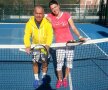 Alexandra Dulgheru alături de antrenorul Martín Vilar, după o sesiune de pregătire însorită la Valencia