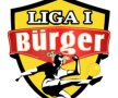 Logo-ul Ligii 1 cînd era sponsorizată de Burger.